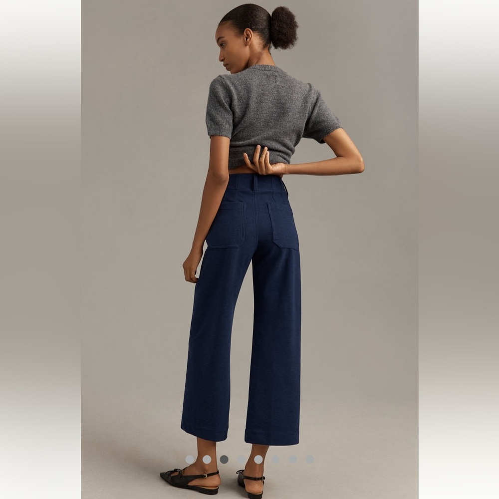 NWT The Colette Brushed Knit Crop
Wide-Leg Pants by Maeve - Picture 3 of 12